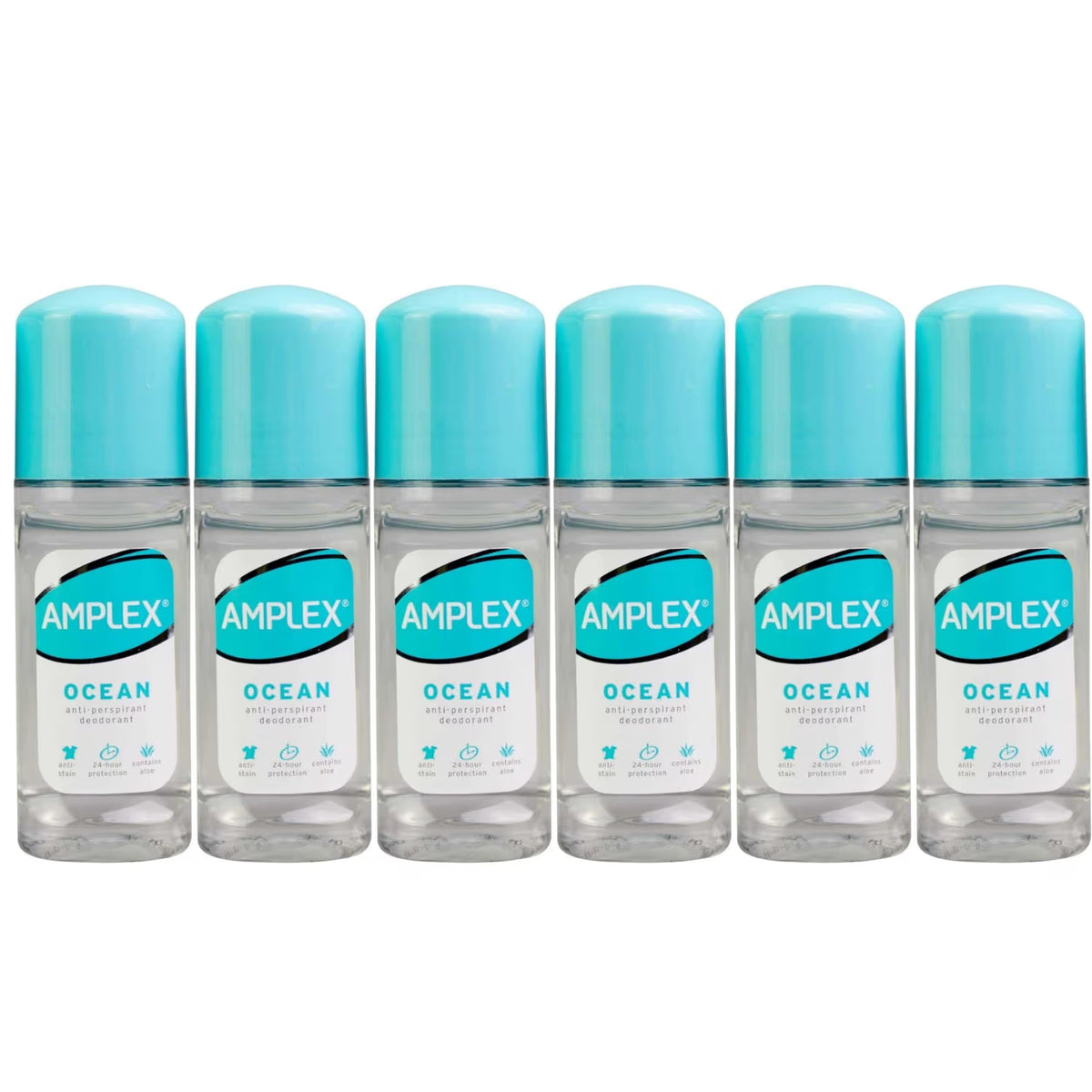 Amplex Roll-On Deo Ocean 50ml Pack of 6