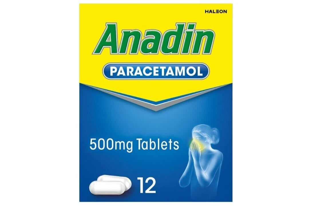 Anadin Paracetamol Pain Relief Tablets 12s