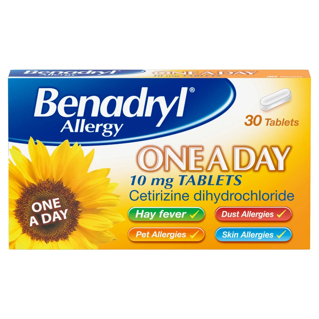 Benadryl One A Day Allergy Relief Tablets 30s