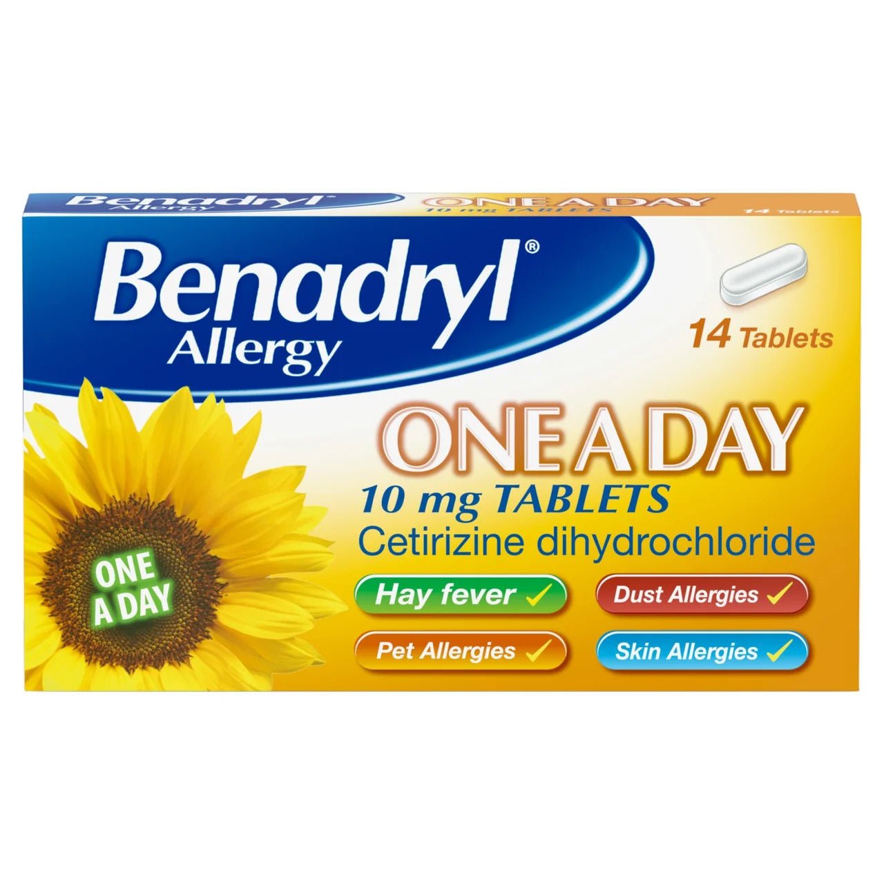 Benadryl One A Day Allergy Tablets 14s - Direct2Customer