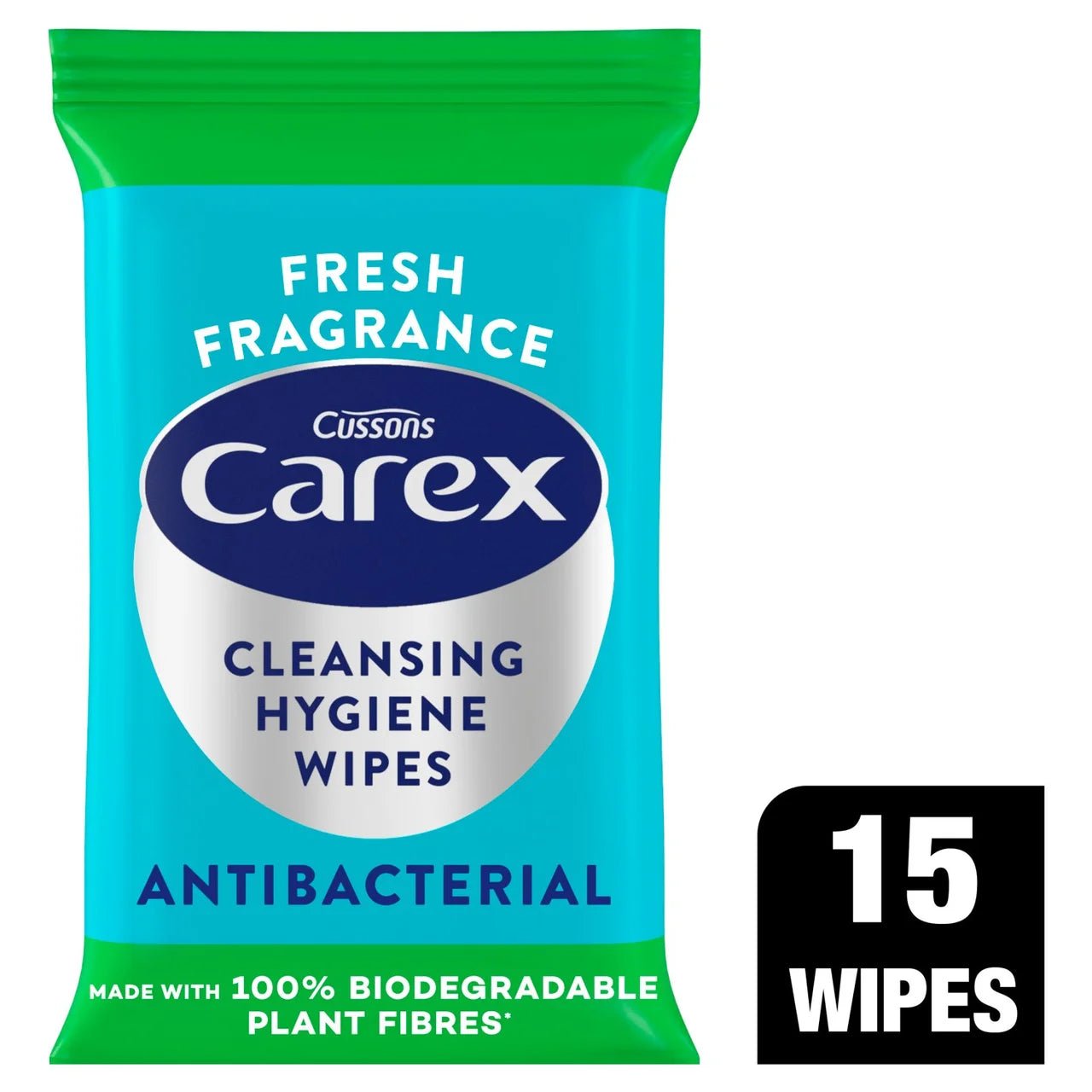 Carex Antibacterial Cleansing Hygiene Wipes - White - Direct2Customer
