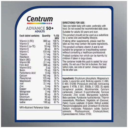 Centrum Advance 50+ Tablets - 30