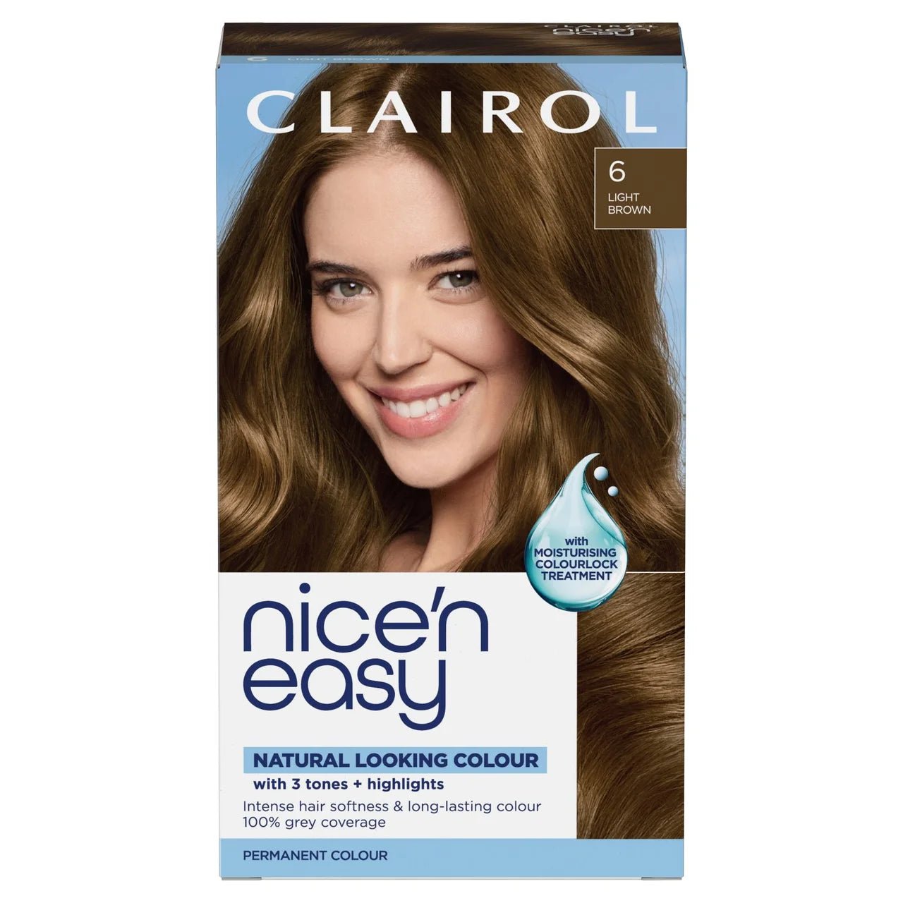 Clairol Nice 'n Easy Permanent Hair Colour Light Brown 6 - Direct2Customer