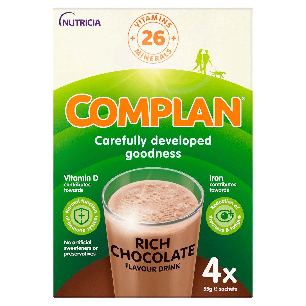 Complan Sachets Chocolate 4x55g