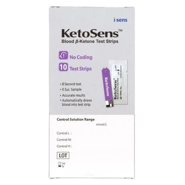 Ketosens Test Strips, Pack of 10 - Direct2Customer