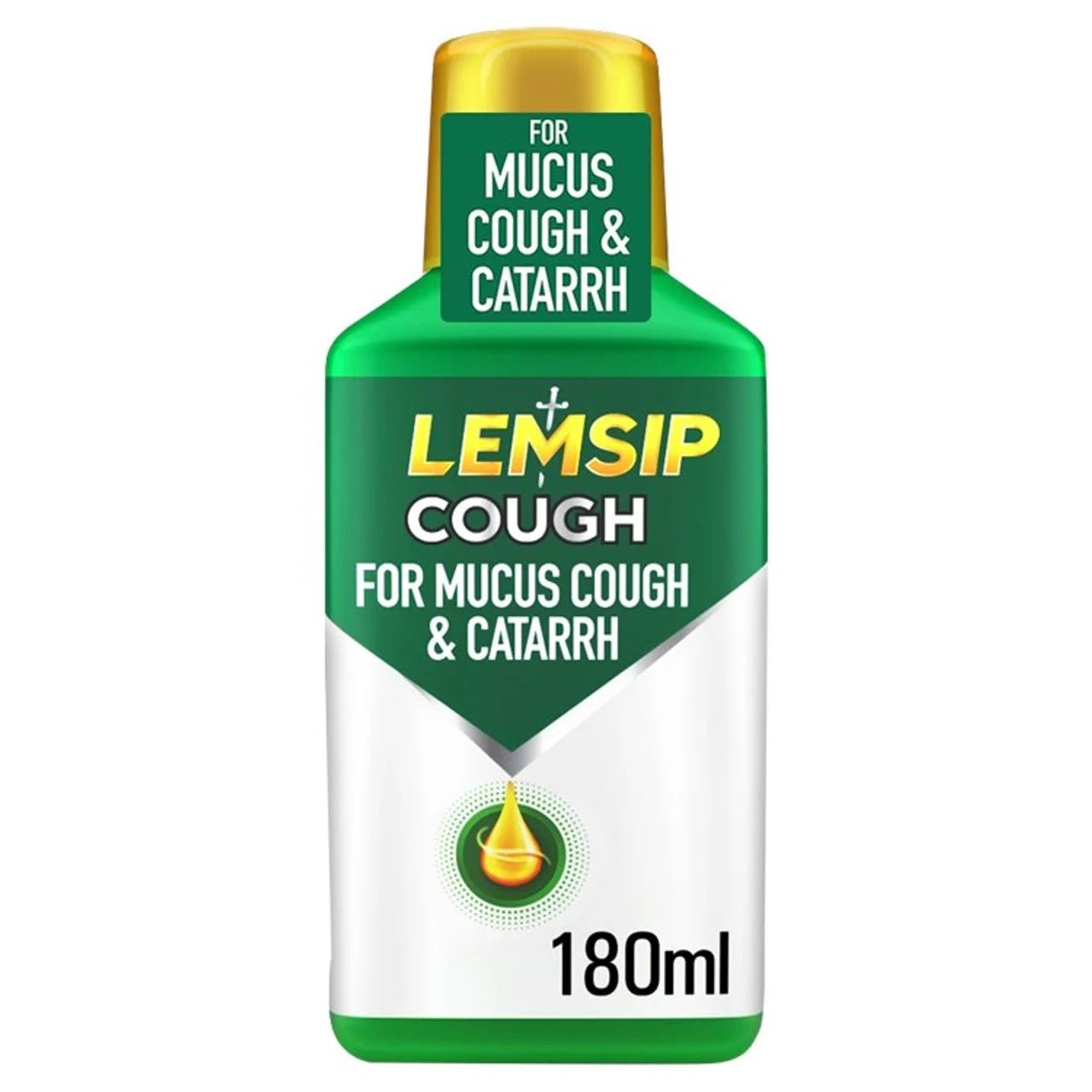 Lemsip Cough Liquid Mucus Cough & Catarrh Relief 180ml - Direct2Customer