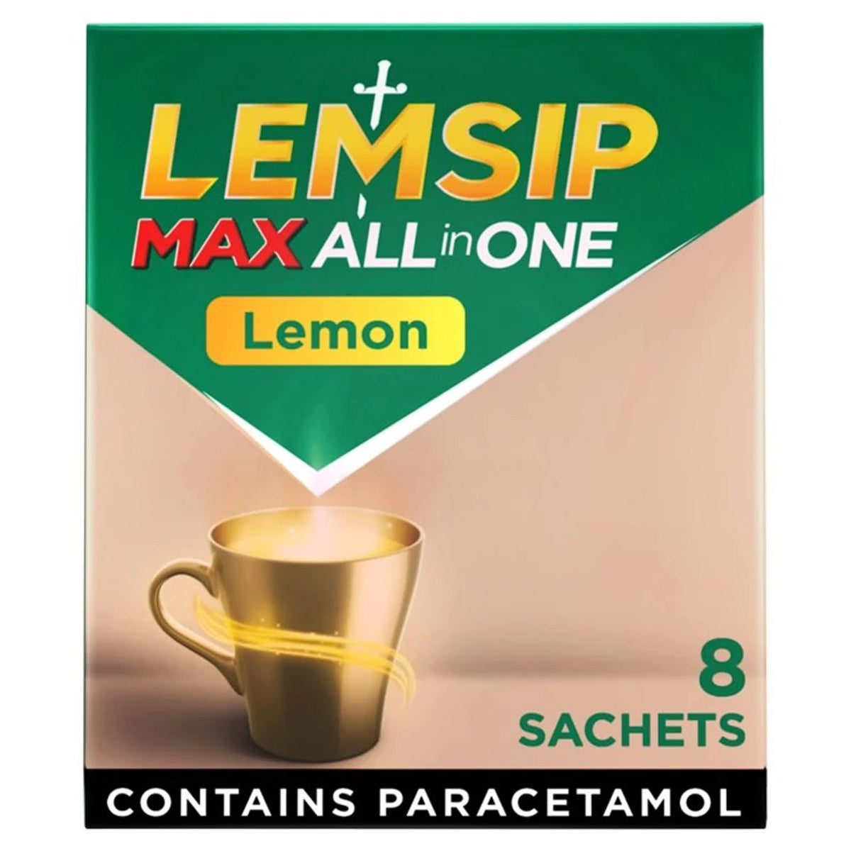 Lemsip Max All in One Lemon - 8 Sachets - Direct2Customer