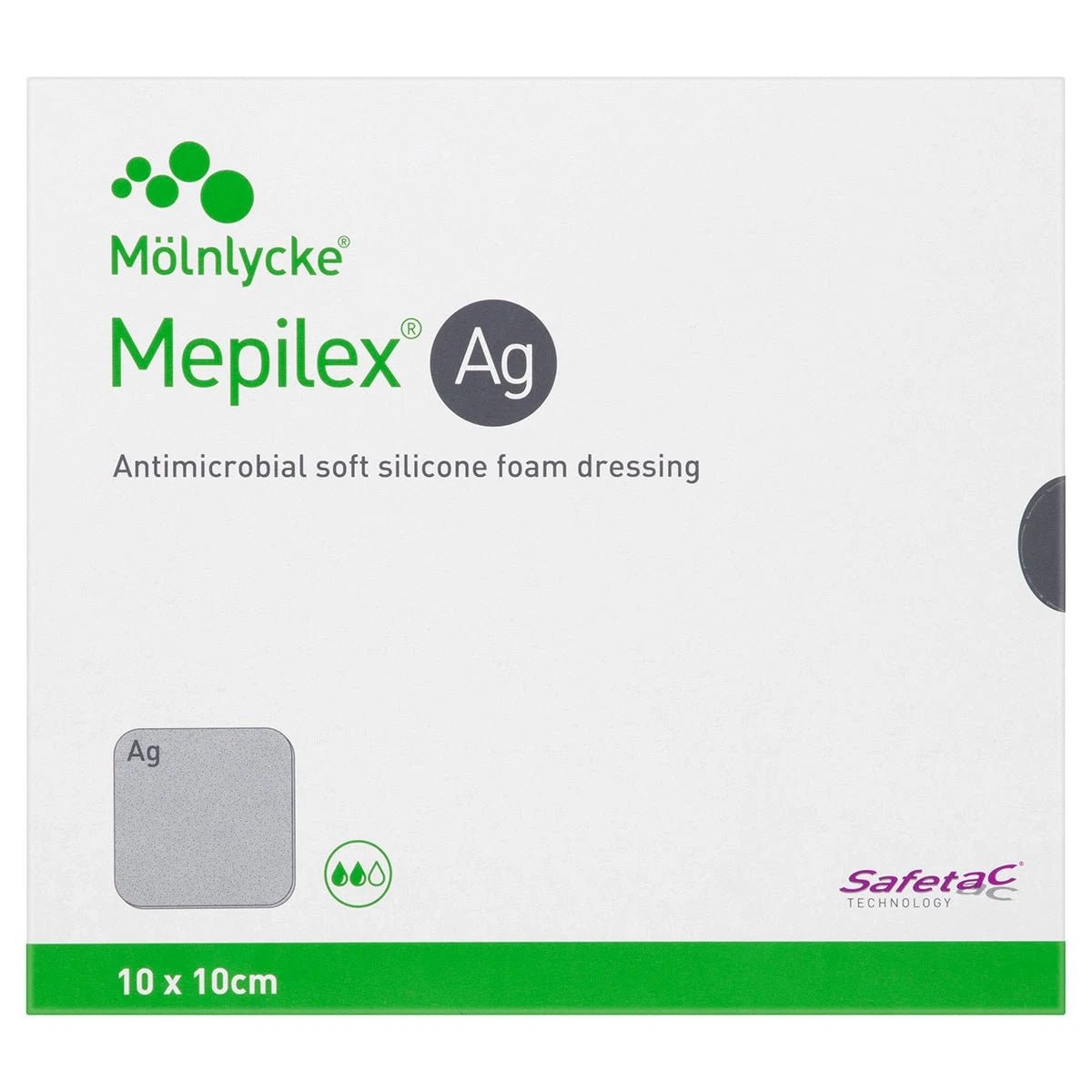 Mepilex Ag 10x10cm pack of 5 - Direct2Customer