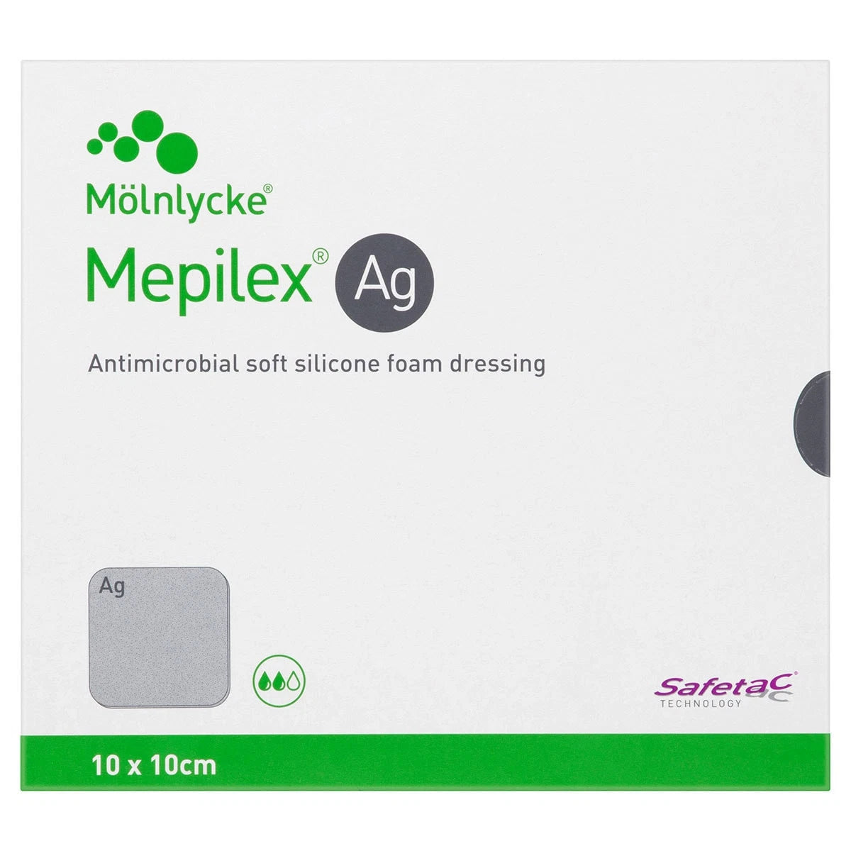 Mepilex Ag 10x10cm pack of 5