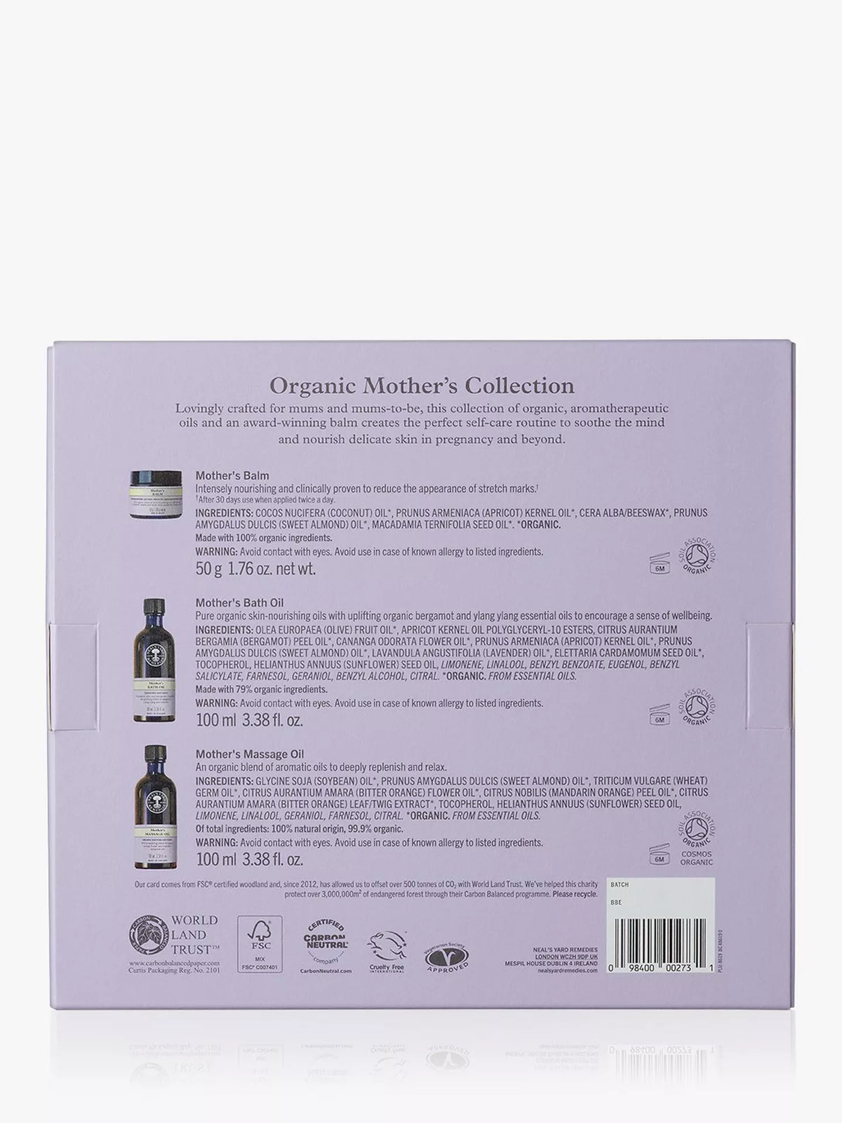 Neal's Yard Remedies Mother's Organic Collection