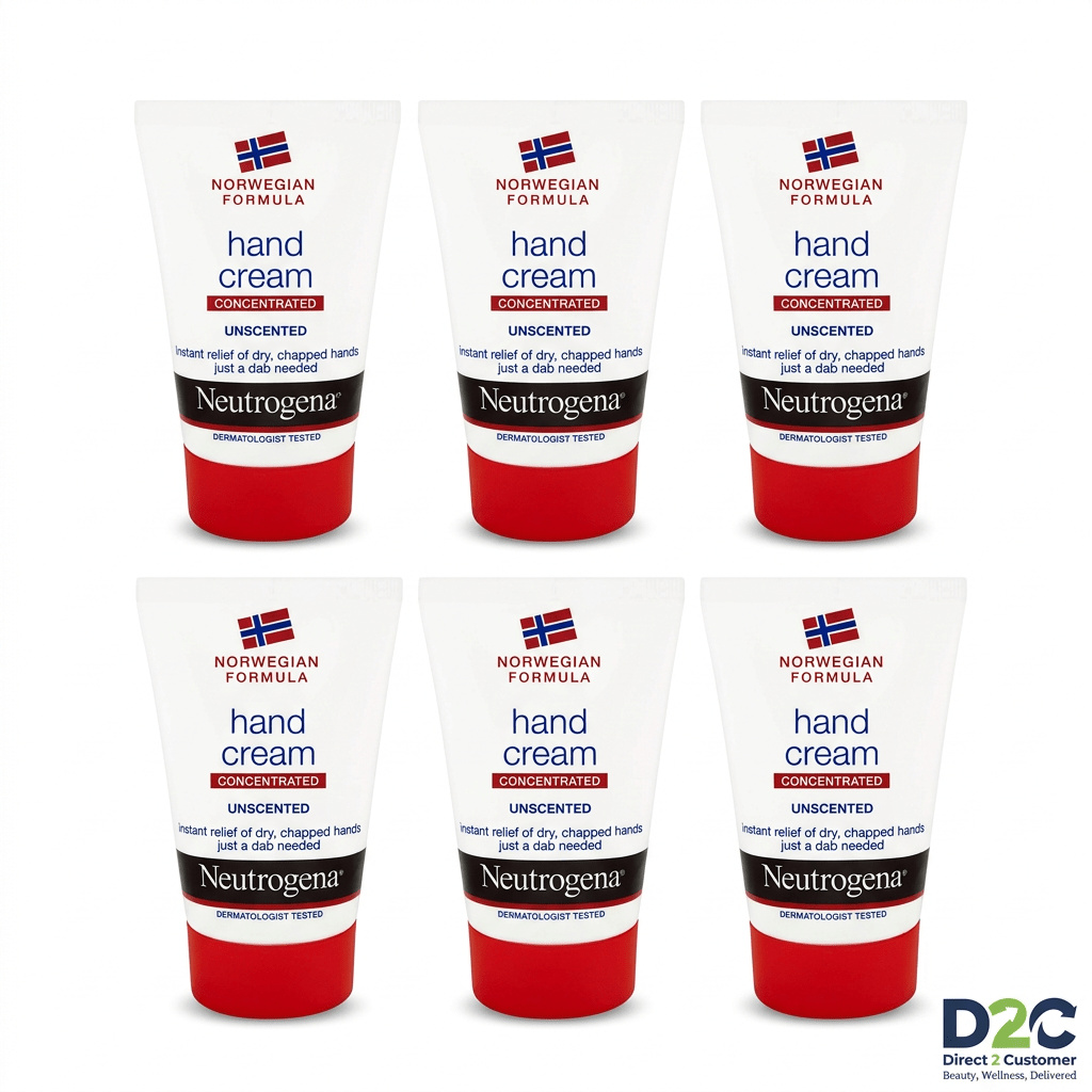 Neutrogena Norwegian Formula Hand Cream Unscented 50ml - Pack of 6 - Direct2Customer
