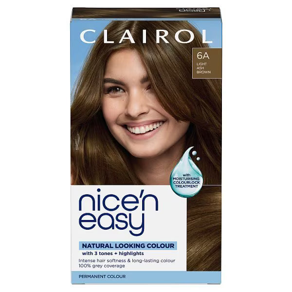 Clairol Nice 'n Easy Permanent Hair Colour Light Ash Brown 6A