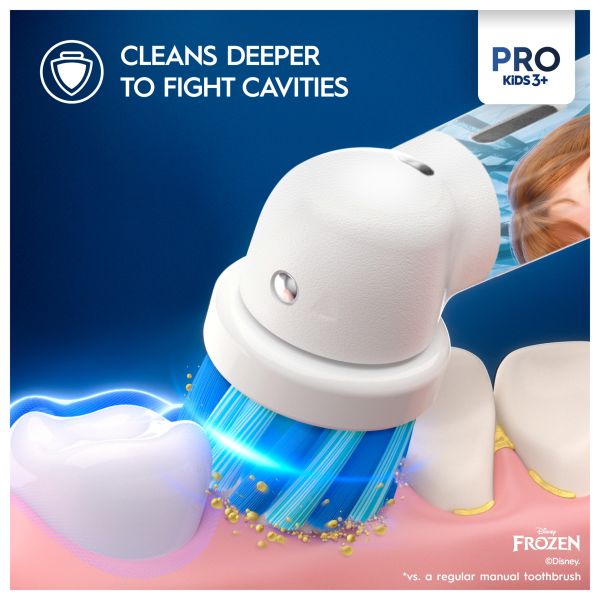Oral-B Pro Kids Frozen Electric Toothbrush Designed by Braun - Direct2Customer