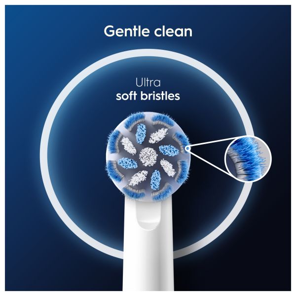 Oral-B Pro Sensitive Clean Toothbrush Heads, 4 Counts - Direct2Customer