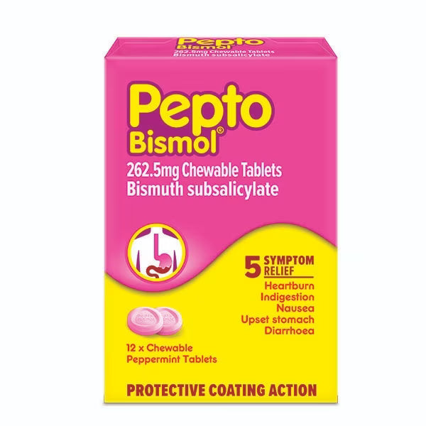 Pepto-Bismol Chewable Tablets 12s