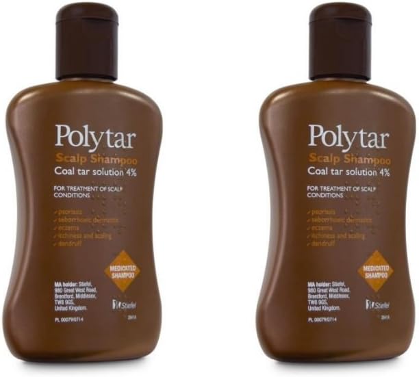 Polytar Scalp Coal Tar Shampoo 150ml - Pack of 2 - Direct2Customer