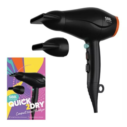SBB Quick 2 Dry 2000W Compact Hair Dryer - Direct2Customer