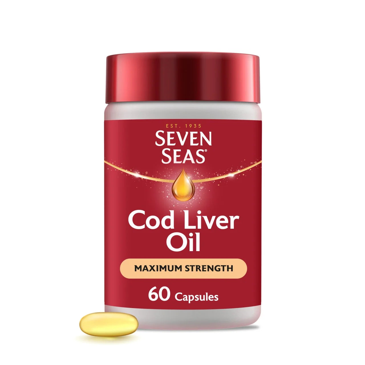 Seven Seas Cod Liver Oil Max Strength 60 Capsules