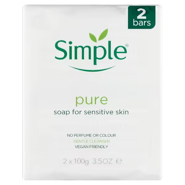 Simple Soap Bar Twin 2 x 100g