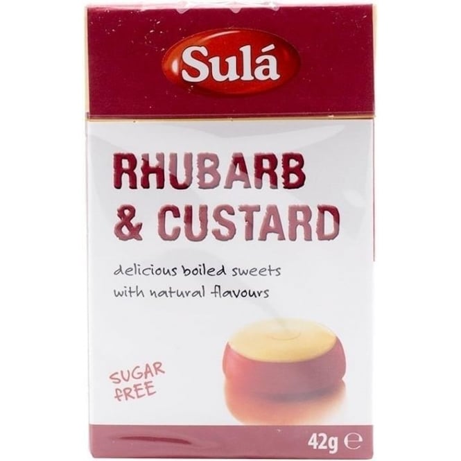 Sula Rhubarb and Custard Sweets 42g Pack of 3 - Direct2Customer