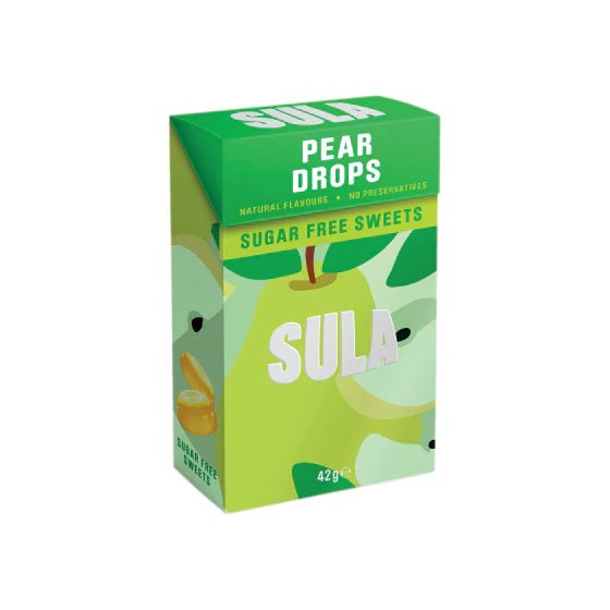 Sula Sugar Free Sweets Pear Drops 42g Pack of 3 - Direct2Customer