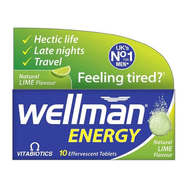 Wellman Energy Lime 10 Effervescent Tablets - Direct2Customer