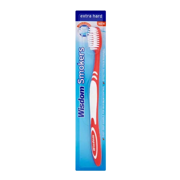 Wisdom Smokers Extra Hard Brush Toothbrush pack of 3
