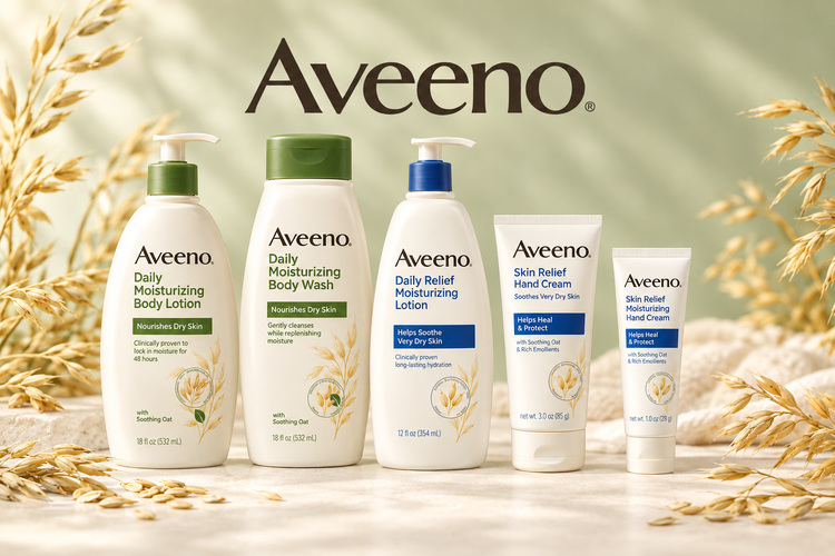 Five-product Aveeno collection image
