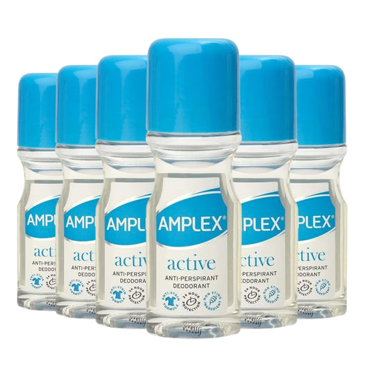 Amplex Roll-On Deo Active 50ml Pack of 6