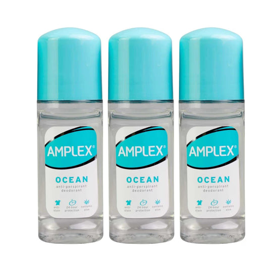 Amplex Roll-On Deo Ocean 50ml Pack of 3