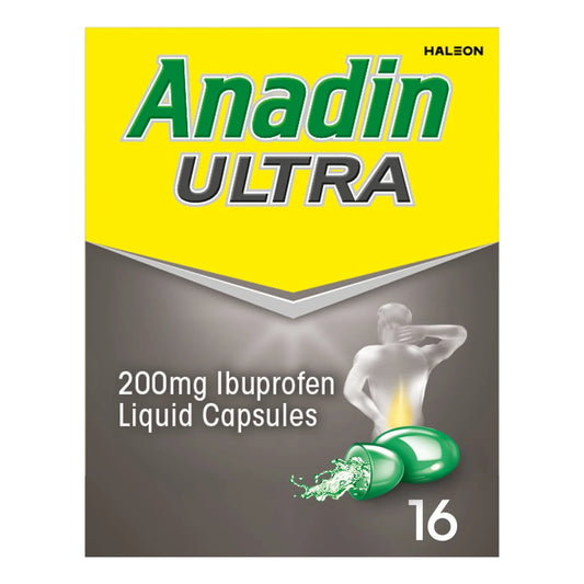 Anadin Ultra 200mg Ibuprofen Capsules 16s