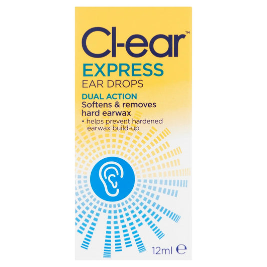 Cl-ear Express Ear Drops Dual Action 12ml