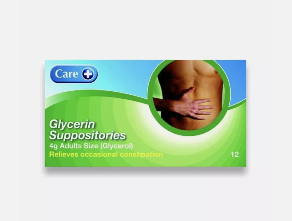 Glycerin Suppositories Adult 4G Care 12