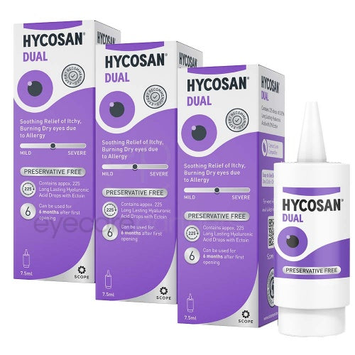 Hycosan Dual 0.1% Fresh Eye Care 7.5ml - Pack of 3