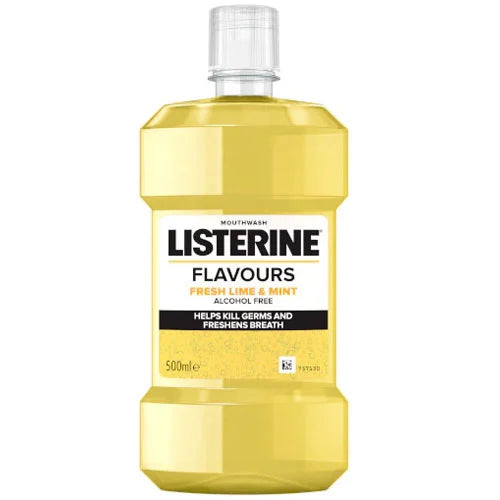 Listerine Flavours Fresh Lime and Mint Mouthwash 500ml