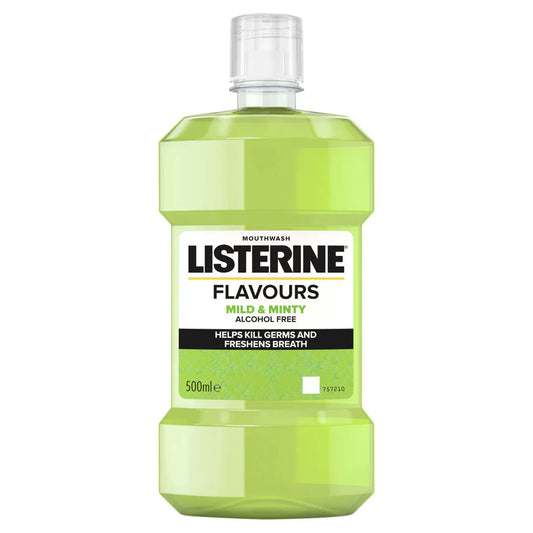 Listerine Flavours Mild and Minty Mouthwash 500ml