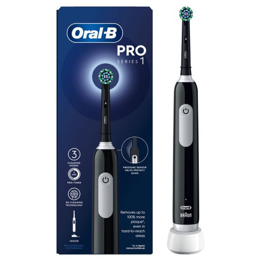 Oral-B Pro 1 Cross Action Black Electric Toothbrush