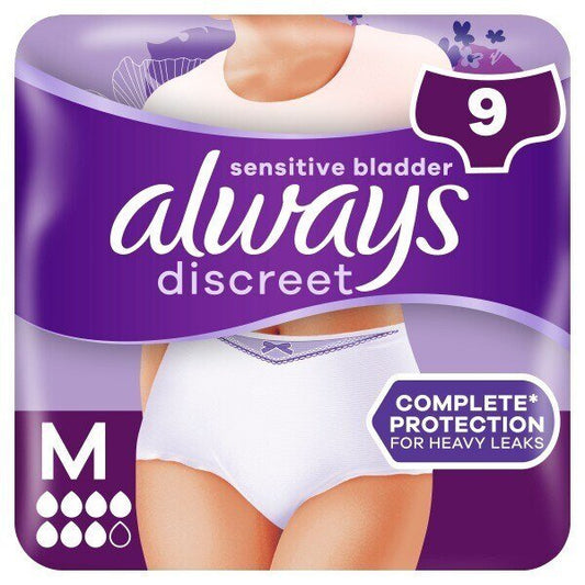Always Discreet Pants Plus Medium 9 Pack - Direct2Customer