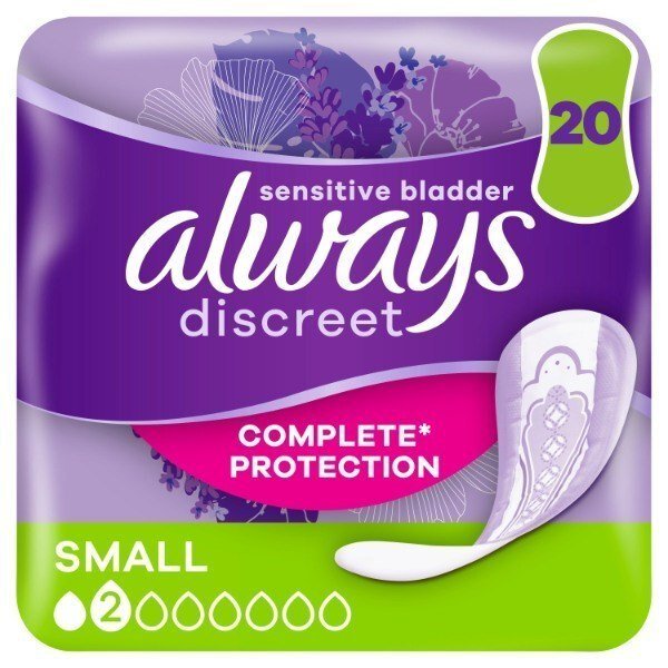 Always Discreet Small Non-Winged Sanitary Towels 20 Pack - Direct2Customer