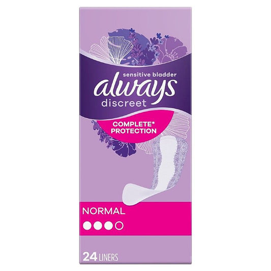 Always Discreet Incontinence Liners Normal