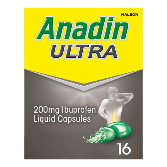 Anadin Ultra 200mg Ibuprofen Capsules 16s - Direct2Customer