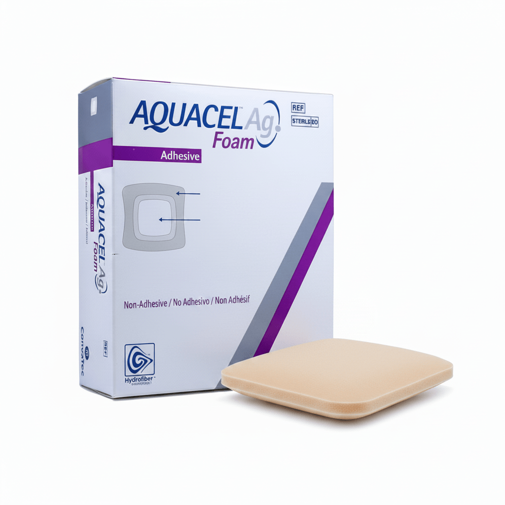 Aquacel Ag Foam Non-Adhesive 10X10cm 420642 Pack of 10 - Direct2Customer