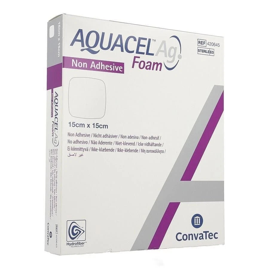 Aquacel AG Foam Non Adhesive Dressing 15cm x 15cm Pack of 5 - Direct2Customer