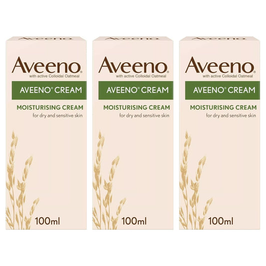 Aveeno Moisturising Cream 100ml - Pack of 3 - Direct2Customer