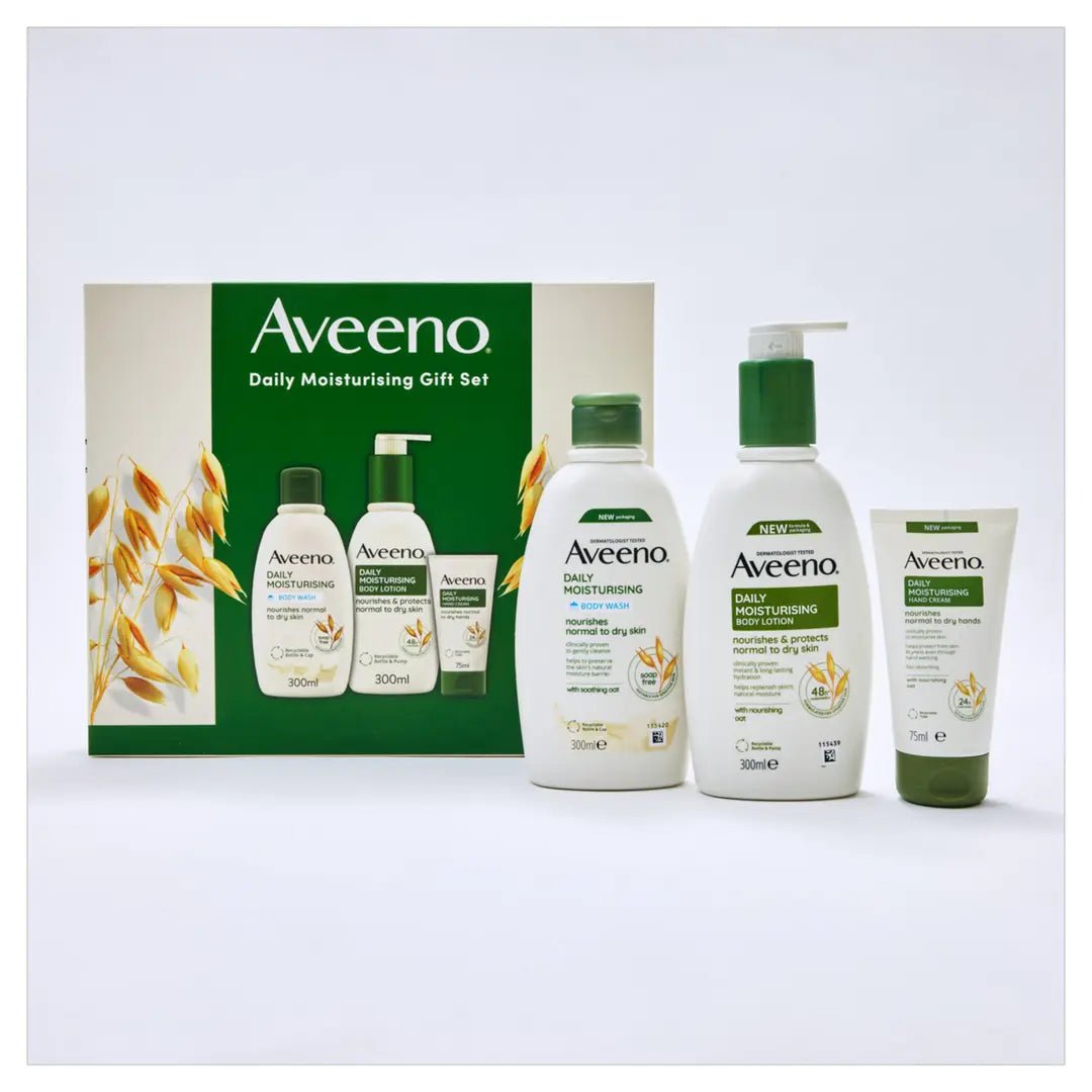 Aveeno Skin Moisturising Gift Set 3pc - Direct2Customer