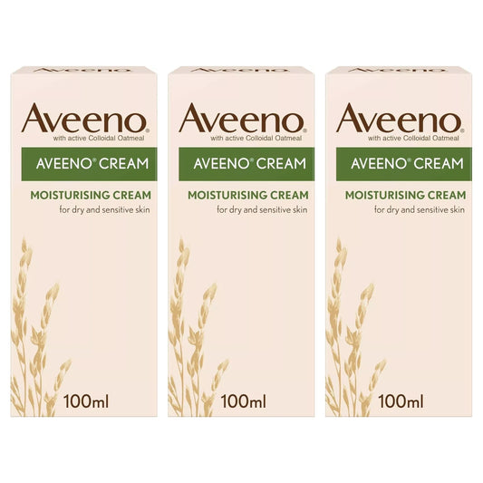 Aveeno Moisturising Cream 100ml - Pack of 3