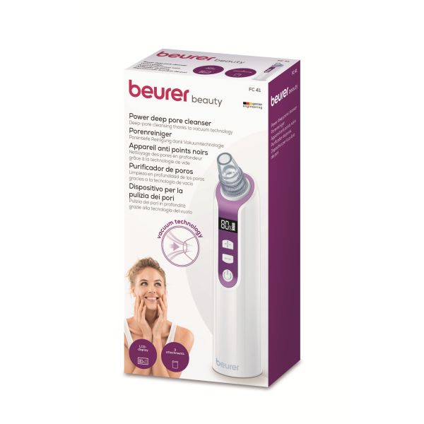 Beurer FC 41 Power Deep Pore Cleanser – Deep-Pore Vacuum Blackhead Remover
