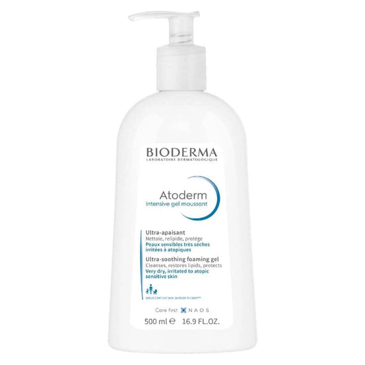 Bioderma Atoderm Ultra Soothing Foaming Shower Gel 500ml - Very Dry Sensitive Skin - Direct2Customer