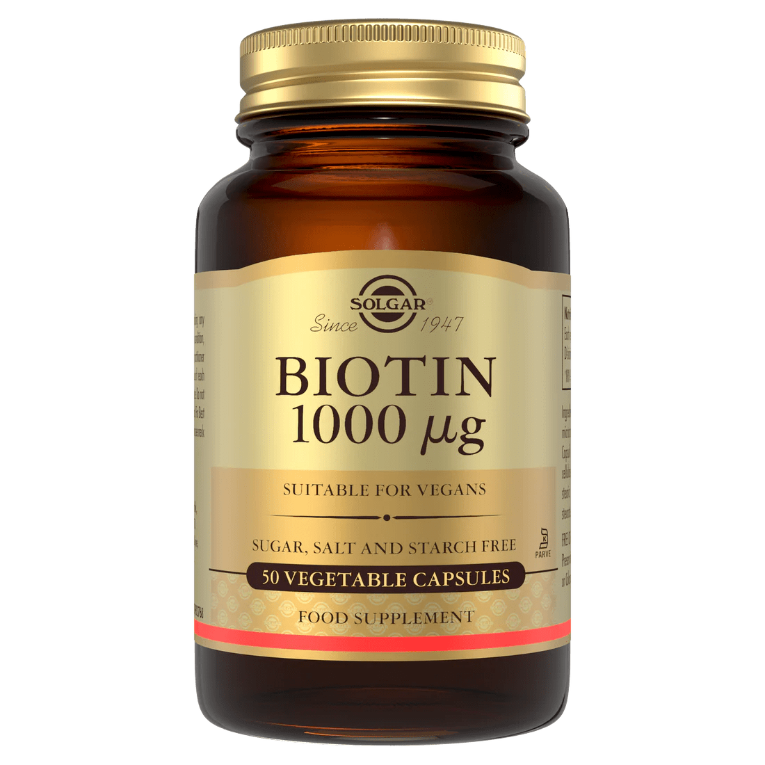 Biotin 1000 mcg Vegetable Capsules - 50 - Direct2Customer