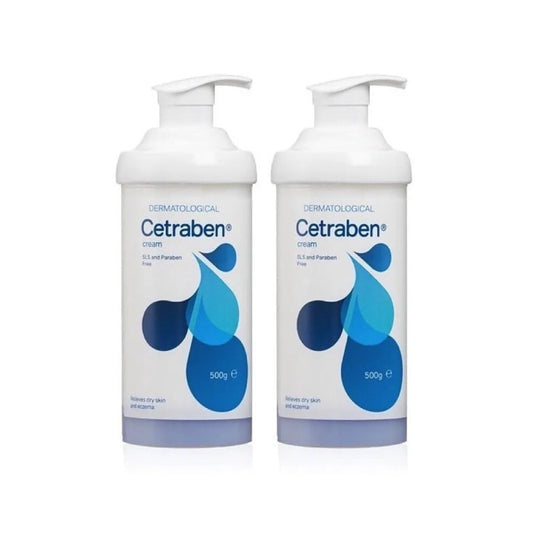 Cetraben Emollient Cream Pump 500g x 2